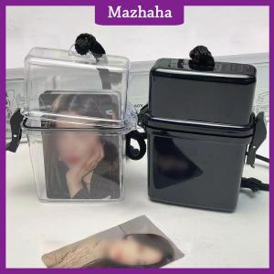 Mazhaha Ins Idol Photo Card Storage Box Decorative Photocard Storage Box Waterproof Photo Picture Collect Holder Message Organizer Box