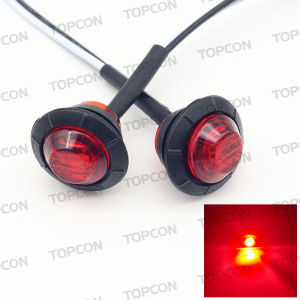 12V/24V Round LED Side Marker Lights /Turn Signal Lamp/ Yellow White Red Blue fit for Truck Jeep (2PCS OR 10PCS)