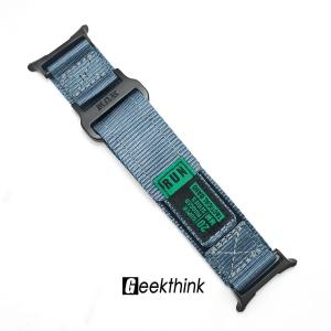 GEEKTHINK Quick Fit Velcro Loop Sport Nylon Strap for Samsung Galaxy Watch Ultra Band Metal Connector No Gaps for Samsung Galaxy Watch 7 Ultra 47mm Bracelet