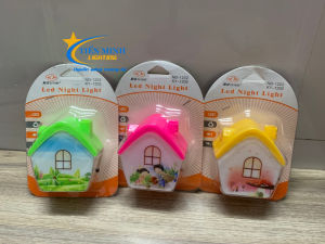 ĐÈN NGỦ NGÔI NHÀ CÓ CÔNG TẮC đèn ngủ cho ánh sáng dịu nhẹ không gây chói mắt nhiều màu sắc ngộ nghĩnh