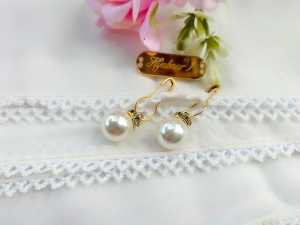 Hijabnur1- Sepasang Anting Hijab Mutiara - Aksesoris Fashion Handmade