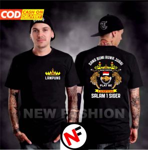 OK- KAOS ATASAN LAMPUNG HARIMAU DEPAN BELAKANG DTF TERBARU  KAOS KOMUNITAS ANAK RANTAU