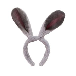 JPTD Animal  Hair Band Furry Plush JudyNick Headband Sweet Creative Rabbit Ear Headwear Face Wash