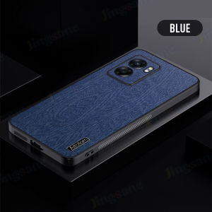 Jingsanc Leather Casing For Realme Narzo 50 5G Phone Case Luxury Matte Bark Pattern All-inclusive Lens Soft Edge Shockproof Back Cover A42-1
