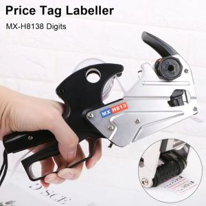 VERMILL 1Pcs MX-H813 Price Tag Labeller 8 Digits A-line Label Maker  Label Paper Pricing Tag Display Tool for Retail Store