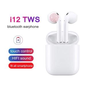 ZUZG i12 Mini Wireless Bluetooth Earphone Smart Touch Stereo Earbud Headset With Charging Box For iPhone Android Huawei Xiaomi Samsung All Smart Phone