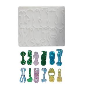 Flexible Silicone Mould Set for Handmade Trolley Keychains Resin Castes Crafting Gifts Making Projects Supplies