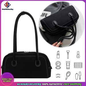 Vodool Shoulder Bag for Women Multi Pocket Underarm Bag Faux Suede Solid Color Zipper Satchel Bag for Work Shopping