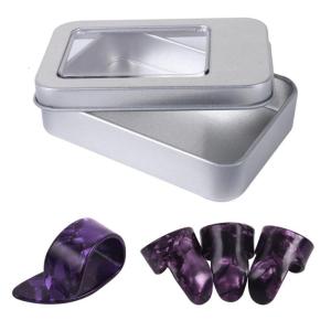 4 cái chọn ngón tay cái đàn guitar bảo vệ đầu ngón tay cái phẳng ngón cái và ngón tay cho đàn guitar acoustic banjo Ukulele