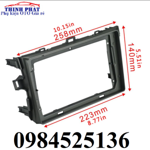 Combo mặt dưỡng TOYOTA COROLLA ALTIS các đời xe 2007-2013 9 inch kèm jack nguồn zin theo xe đồ chơi ô tô nội thất xe hơi.