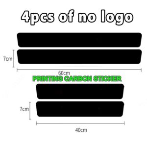Daihatsu xenia sticker print carbon 3d sillplate sticker pelindung pijakan pintu mobil daihatsu xenia 5pcs