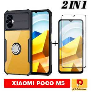 PROMO PAKET 2 IN 1 CASE XIAOMI 13T / 13T PRO / REDMI NOTE 12 4G / REDMI NOTE 12 PRO 4G / REDMI NOTE 12 PRO 5G / POCO M5 5G 2022 SOFT HARD CASE SUPER SLIM EXCELLENT RINGK
