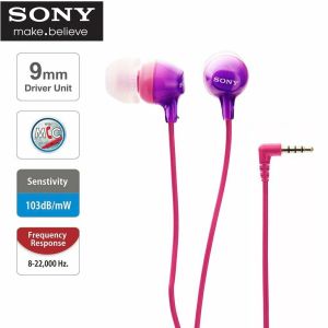 Original Sony MDR-EX15AP EX Series 3.5mm Jack Wired Earphones Gaming Earbud Handsfree Headset Headphone with Mic For iOS Android