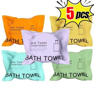 Buy 5 Take 5 Large Disposable Bath Towel Compressed Towel Travel Quick-Drying Towel Travel Essential Towel