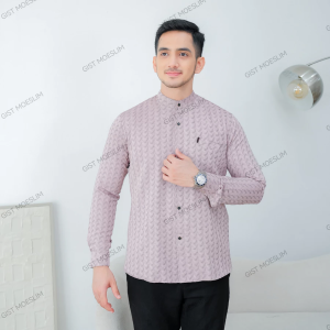 Baju Muslim Pria Dewasa Koko Sultan Jaguar Kemko Lengan Panjang Terbaru