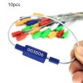 10pcs Kabel Seal Segel Kontainer Segel Kawat Bahan Baja Cable Seal Untuk Pengaman Pengiriman. 