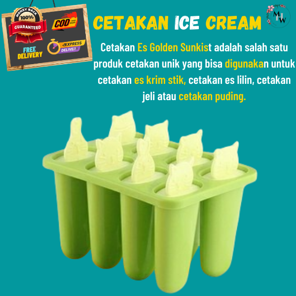 Cetakan Es Krim Stik Cetakan Es Golden Sunkist Cetakan Ice Cream Golden Sunkist Lazada 4872