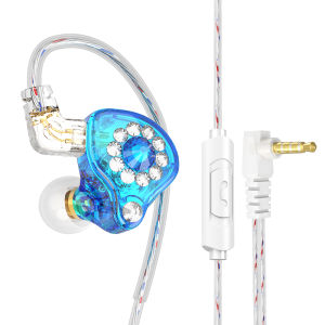 QKZ AK6 Spark Anchor Dedicated Wired Headphones 2.5M Cable Length Mobile Phone Live Broadcast Monitoring HIFI Headset