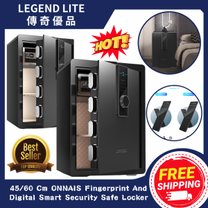 🇸🇬(SG STOCK)🔥 ONNAIS 45CM AND 60CM FINGERPRINT AND DIGITALSMART SECURITY LOCKER CABINET SAFE BOX FOR OFFICE HOME BANK