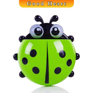 J.D. ที่เก็บแปรงสีฟัน ที่วางแปรงสีฟันลายเต่าทอง การออกแบบติดผนังแบบไม่มีรูพรุน toothbrush holder