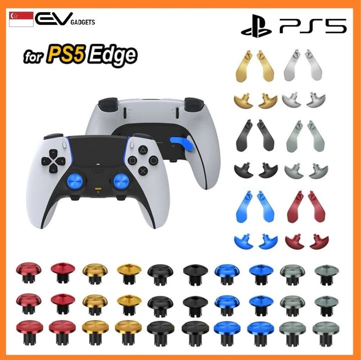 Sony OEM Full Set Black Shell Buttons For PS5 DualSense Edge Controller