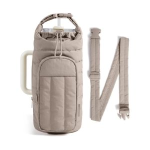 MUSCLEX with Strap Water Bottle Holder Bag Large Capacity Portable Insulating Cup Sleeve Stylish Water-resistant Sling Purses for Women