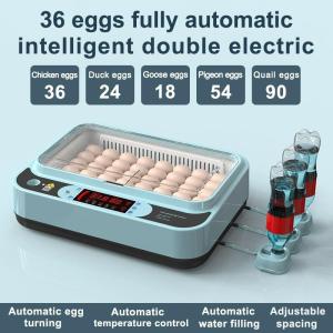 JF Fully Automatic Incubator 12/24/36/64 Eggs 220V/12V Intelligent Digital Incubator with Automatic Egg Turning & Temperature Control for Kitchen Use