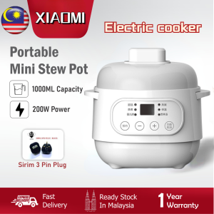 【3 pin plug】slow cooker ceramic pot Electric cooker baby porridge can be stewed birds nest soup and porridge ceramic Electric Slow Cookers 电炖盅婴儿煲粥