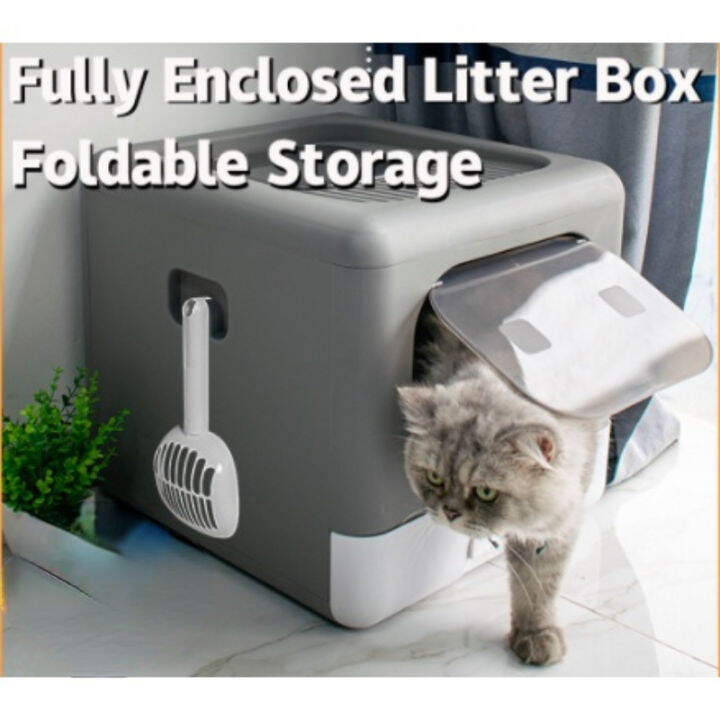 Easy To Install, Easy To Carry Cat Litter Box, Big Cat Litter Box with