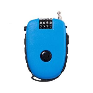 ตัวล็อกลวดหดได้ที่ทนทานพร้อมรหัสกุญแจแบบรหัสอเนกประสงค์สำหรับกระเป๋าเดินทางสกู๊ตเตอร์จักรยานกลางแจ้ง