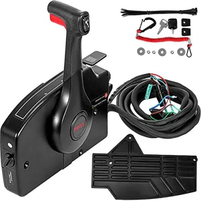 Winibo Outboard Remote Control 881170A15 Boat Motor Side Mount Remote Control Box with 8 Pin fit for Mercury Outboard Engine PT