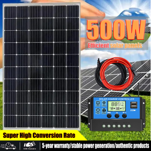 (5 year warranty)500watts solar panel 500w original set home full monocrystalline solar panel with panels complete set panel board solar panels for appliances