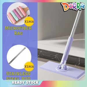 Hands-Free Dust Mop | 360° Quick-Clean Mop with Automatic Cloth Replacement and Disposable Towels for Efficient Cleaning