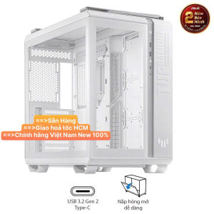 Vỏ máy tính ASUS TUF Gaming GT502 Black/ White( SP006000 / SP005999) - Hàng Chính Hãng