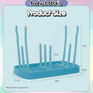 [Little B House] Baby Bottle Drying Rack Dryer Drainer Detachable Nipple Pacifier Holder 奶瓶架 Rack Botol Susu - BKM39