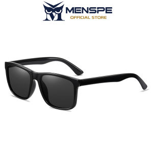 MENSPE Men Sunglasses UV400 Polarized Glasses Al-Mg Alloy Fiber Legs Square Shape Sunglasses Eyewear Ultra Light Anti Glare Glasses Outdoor Sports Driving Sunglasses