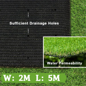 Karpet Rumput Sintetis Berkualitas Tinggi Rumput Palsu Bermuda Dekorasi Lantai Taman Luar Ruangan