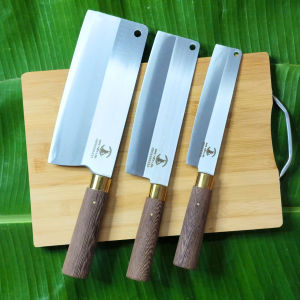 Bộ 4 dao nhà bếp A0 (Chặt Thái Lọc Gọt) bằng thép trắng không gỉ. thép 402j2 của Nhật.