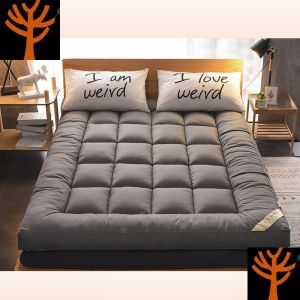 velvet tatami mattress filled with soft down folding floor matress