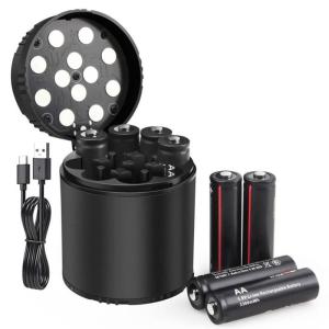 Rechargeable 3A Lithium Batteries With LED Indicators Charging Box With LED Indicators for Flashlights