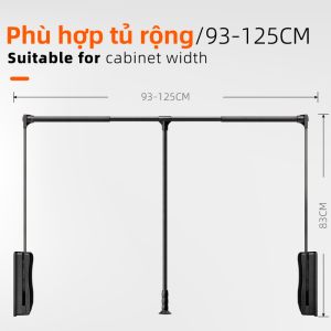 Tay Nâng Hạ Treo Áo - Thanh Thả Xuống Lắp Trong Tủ Áo Gọn Gàng & Tiện Lợi