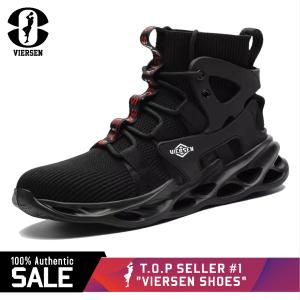 UFD Safety shoes mens anti-smashing anti-piercing steel toe cap work boots safety protective shoes fashion high top 799