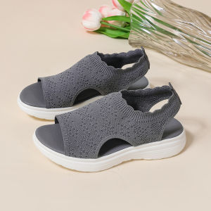 Free Shipping New Roman-Style Sandals For Women Trendy And Fashionable Breathable With Soft Soles Perfect For Casual Summer Wear And Beach Outings