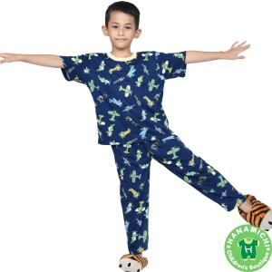 Kiminori AYU.CP Baju Setelan Anak Lengan Pendek Full Print