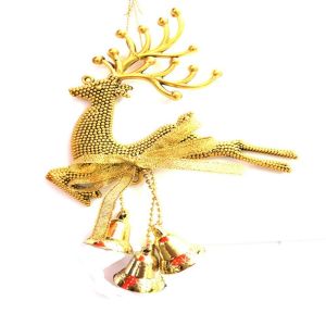 LIDIP Creative Gold Silver Red Party Decor Kids Gift Xmas For Home Ornaments Reindeer Ornaments Christmas Decoration Elk Decor Christmas Pendants