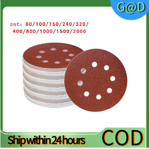 5 Inch Air Sander vacuum Air Sander Air Orbital Sander Pneumatic Round Car Warranty 100pc 125mm Sanding Discs Self Adhesive Pads 80-2000 Mixed Grit Orbital Sander