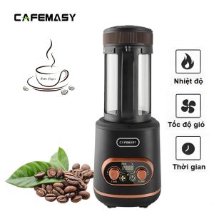 Máy rang hạt cafe dùng gia đình Thương hiệu Cafemasy CCR-1209R2 Rang 50-300g - Hàng Nhập Khẩu
