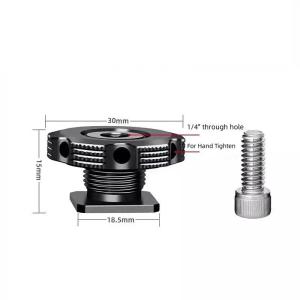 1/4 Camera Hot Shoe Mount Screw Adapter to 1/4 or M14 for Tripod Microphone Monitor One Nut Microphone Screw Adapter