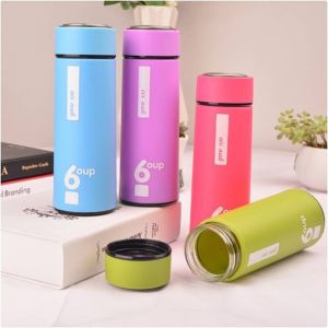 Leakproof 450ml Glass Tumbler Double Layer Durable Stylish Business Water Cup