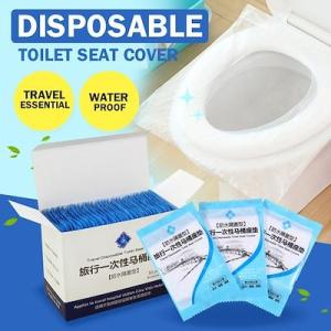 Travel 100% Water Proof Non Flushable Toilet Seat Cover (50 + 10 pcs Free)